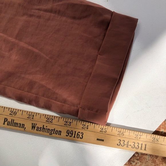 🌸3/$30🌸 LINE & DOT Ali Paperbag Brown High Waist Pants - Picture 6 of 12